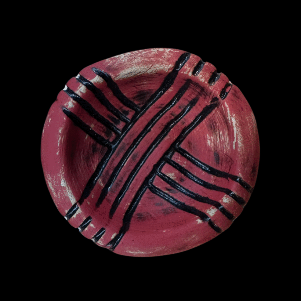 Red and Black Trinket Bowl by Andy Trautwein of Trautwein Art