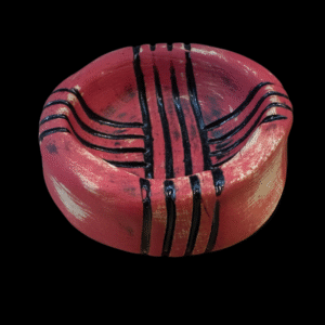 Red and Black Trinket Bowl by Andy Trautwein of Trautwein Art
