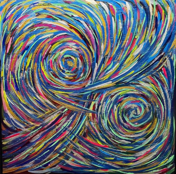 Thoughts Swirling 12x12" Print - Image 2