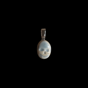 Ceramic Small Skull Pendant