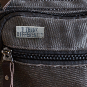"I THINK DIFFERENTLY" Ceramic Lapel Pin