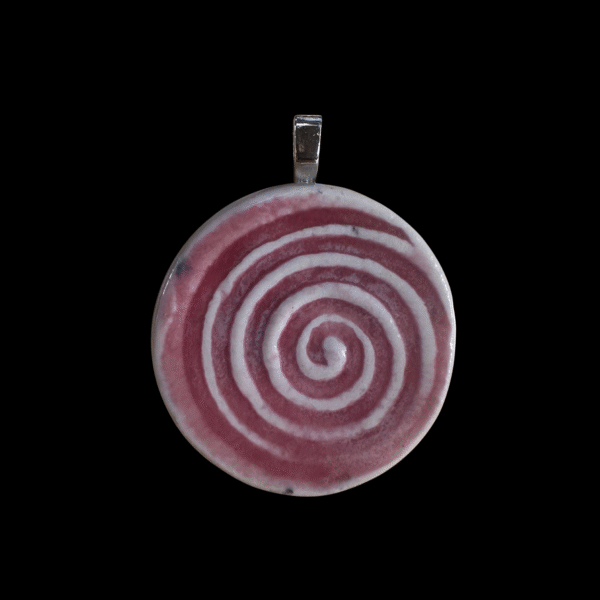 Ceramic Spiral Pendant