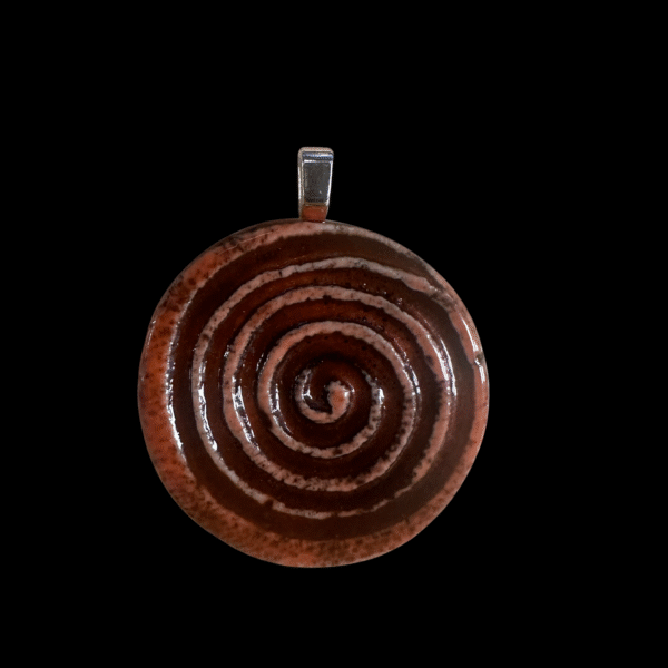 Ceramic Spiral Pendant