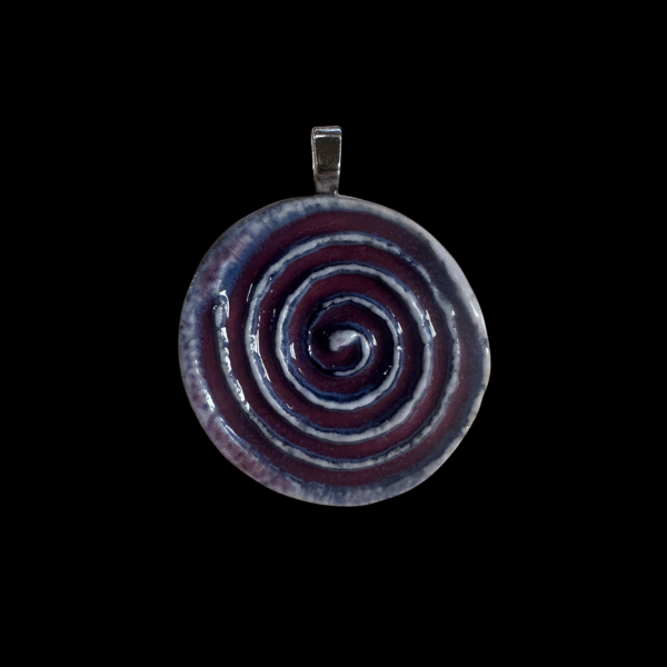 Ceramic Spiral Pendant