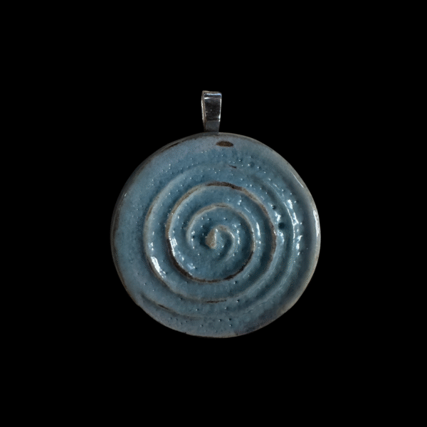 Ceramic Spiral Pendant