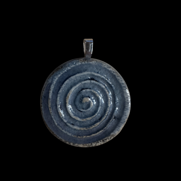 Ceramic Spiral Pendant