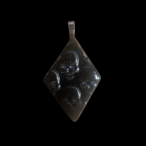Ceramic Skull Diamond Pendant
