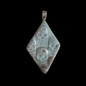 Ceramic Skull Diamond Pendant