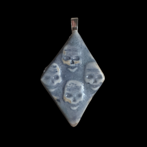 Ceramic Skull Diamond Pendant