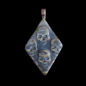 Ceramic Skull Diamond Pendant