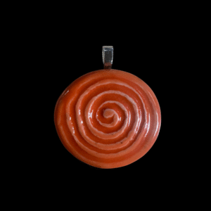 Ceramic Spiral Pendant