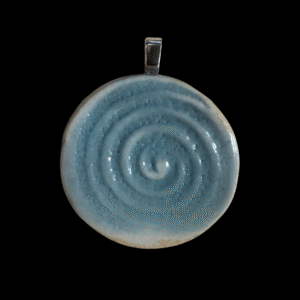 Ceramic Spiral Pendant