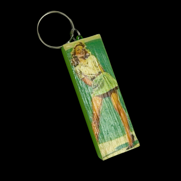 Pinup Girl Keychain
