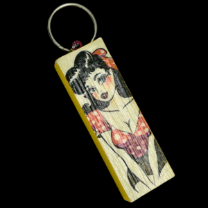 Pinup Girl Keychain