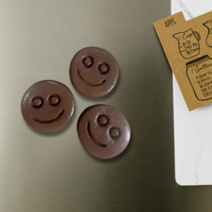 Mindful Moments Ceramic Smiley Face Magnet Pack