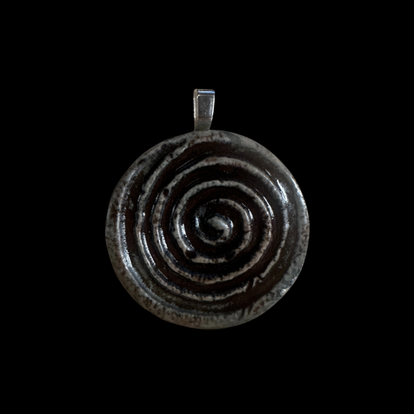Ceramic Spiral Pendant