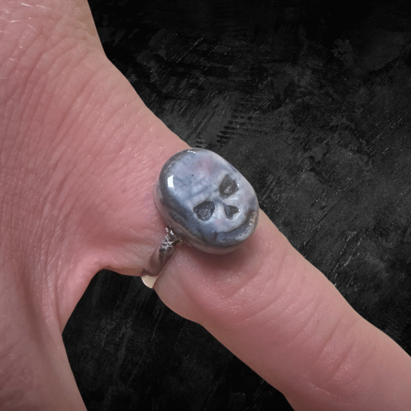 Ceramic Skull Ring